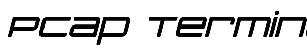 PCap Terminal font preview
